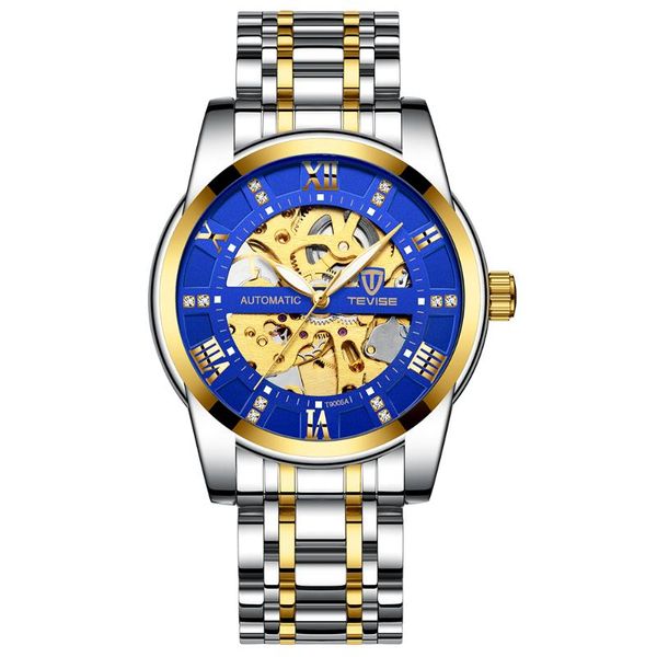 wristwatches tweiss luminous hollow men's watch waterproof steel band fashion fully automatic mechanical t9005a, Slivery;brown
wristwatches tweiss luminous hollow men's watch waterproof steel band fashion fully automatic mechanical t9005a, Slivery;brown