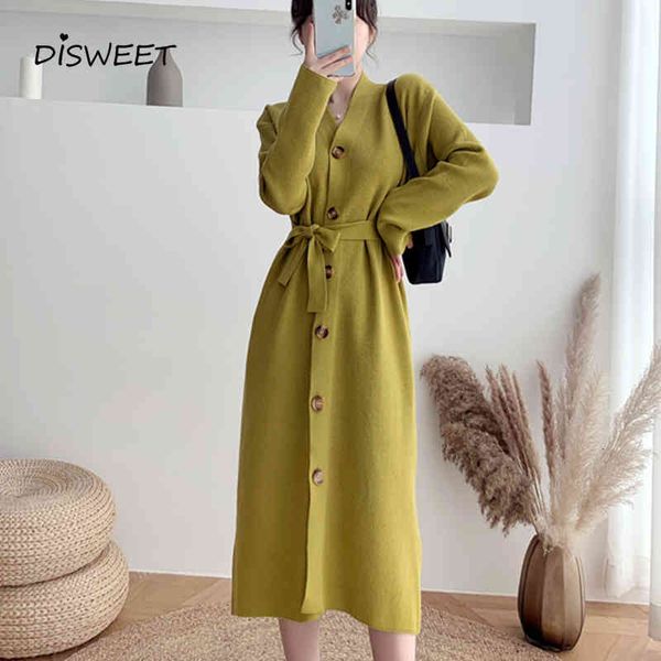 dresses solid v-neck knitted woman fashion long-sleeved single breasted loose women simple belt high waist es women's, Black;gray
dresses solid v-neck knitted woman fashion long-sleeved single breasted loose women simple belt high waist es women's, Black;gray