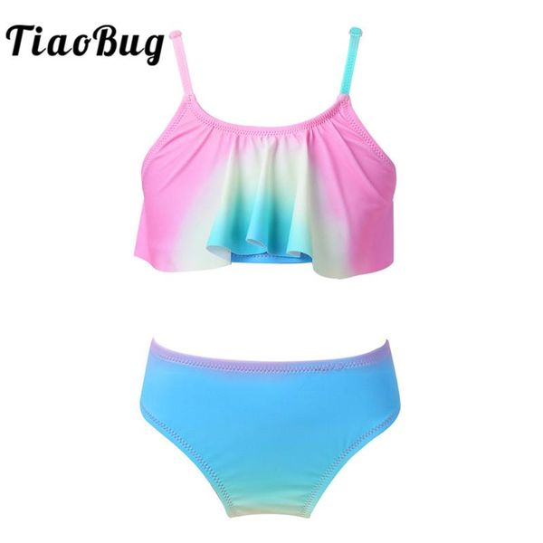 tiaobug summer kids adjustable straps colorful swimwear beach swimsuit bathing suit ruffled with bottoms girls tankini set one-piece su
tiaobug summer kids adjustable straps colorful swimwear beach swimsuit bathing suit ruffled with bottoms girls tankini set one-piece su