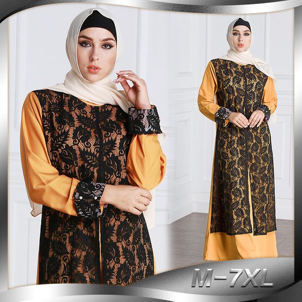 plus size -7xl muslim dress women lace big swing a-line maxi dresses kaftan turkey long robe dubai arab hijab islamic clothing, Red
plus size -7xl muslim dress women lace big swing a-line maxi dresses kaftan turkey long robe dubai arab hijab islamic clothing, Red