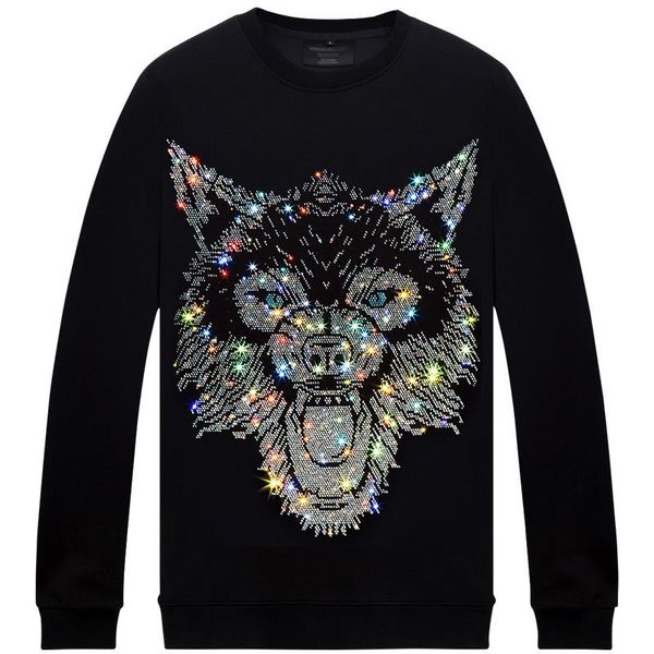 men's hoodies & sweatshirts plus size 6xl fashion wolf rhinestone sweatshirt hoodie black white loose fit pullover for male
men's hoodies & sweatshirts plus size 6xl fashion wolf rhinestone sweatshirt hoodie black white loose fit pullover for male