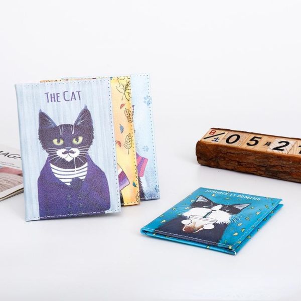 card holders women men cartoon passport cover pu leather kawaii animal cat print travel id holder packet wallet purse, Brown;gray
card holders women men cartoon passport cover pu leather kawaii animal cat print travel id holder packet wallet purse, Brown;gray