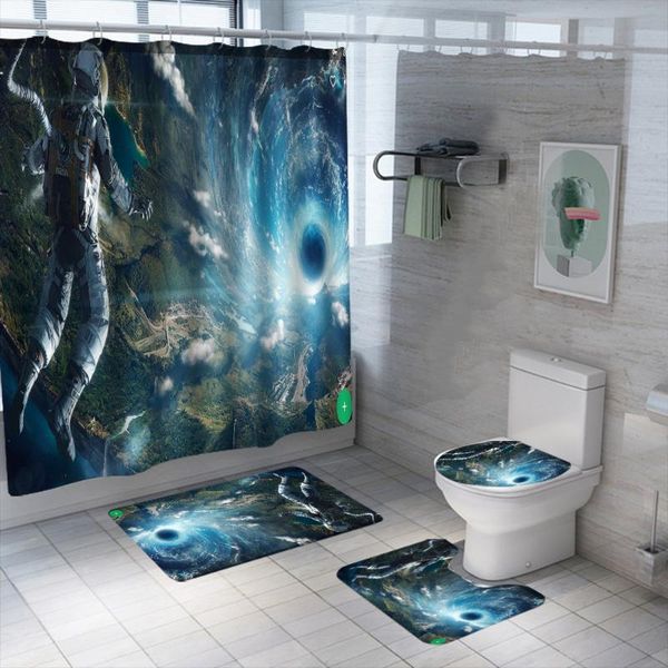 shower curtains astronaut space curtain set waterproof washable polyester bath anti-slip rugs toilet lid cover mat
shower curtains astronaut space curtain set waterproof washable polyester bath anti-slip rugs toilet lid cover mat