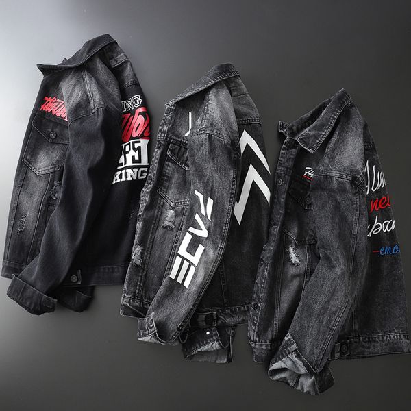 men's jackets new 2021 autumn and winter men's denim jacket male students korean style trend ripped black handsome teenagers dc8d, Black;brown
men's jackets new 2021 autumn and winter men's denim jacket male students korean style trend ripped black handsome teenagers dc8d, Black;brown