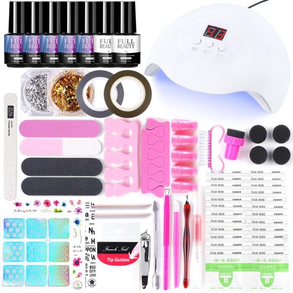 nail art kits set 30w uv led lamp dryer with 5pcs/10pcs gel polish cuticle pusher sanding files for manicure kit tools ji1574-1
nail art kits set 30w uv led lamp dryer with 5pcs/10pcs gel polish cuticle pusher sanding files for manicure kit tools ji1574-1