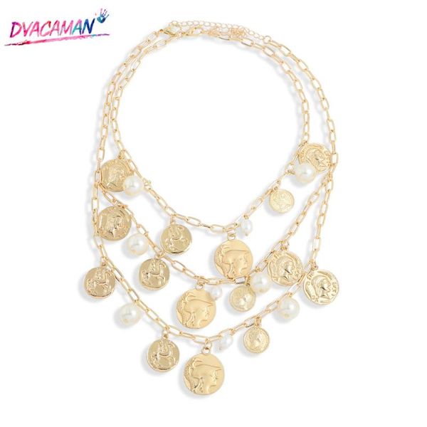 dvacaman vintage simulated pearl necklace for women 2021 charm multi-layer coin badge pendant neck chain prom party jewelry gift necklaces, Silver
dvacaman vintage simulated pearl necklace for women 2021 charm multi-layer coin badge pendant neck chain prom party jewelry gift necklaces, Silver