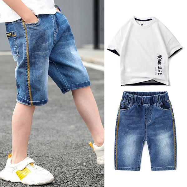 boy casual clothes short sleeves t-shirt + shorts sets 4-11 years kids clothing outfit summer child outing wear, White
boy casual clothes short sleeves t-shirt + shorts sets 4-11 years kids clothing outfit summer child outing wear, White