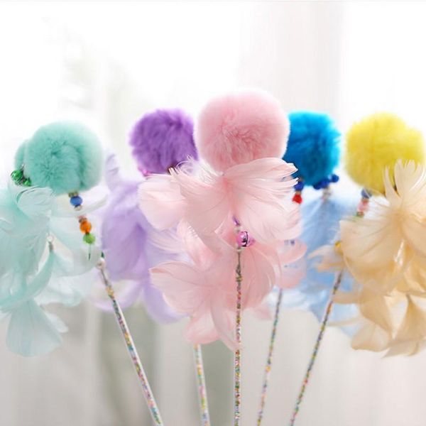 cat toys bells teaser wand furry ball featheexerciser for cats and kitten
cat toys bells teaser wand furry ball featheexerciser for cats and kitten