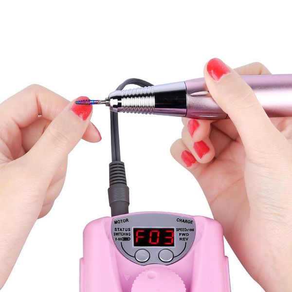 rechargeable nail polisher drill machine pink portable electric nails equipment for manicure pedicure cutter & accessories
rechargeable nail polisher drill machine pink portable electric nails equipment for manicure pedicure cutter & accessories