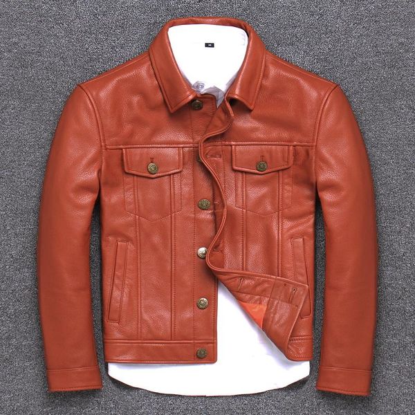 men's leather & faux cowhide clothing male head layer business affairs style lapel short fund single row buckle genuine, Black
men's leather & faux cowhide clothing male head layer business affairs style lapel short fund single row buckle genuine, Black