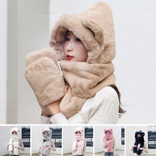 beanie/skull caps winter hat scarf gloves 3 in1 women with cat ear thick windproof beanie plush cap hedging versatile skullies female, Blue;gray
beanie/skull caps winter hat scarf gloves 3 in1 women with cat ear thick windproof beanie plush cap hedging versatile skullies female, Blue;gray