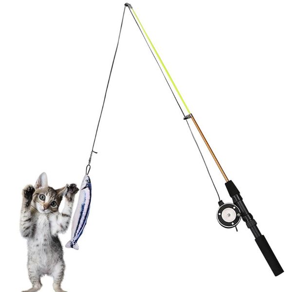 cat toys kapmore funny teaser creative scalable fishing rod training toy pet feather playing supplies
cat toys kapmore funny teaser creative scalable fishing rod training toy pet feather playing supplies