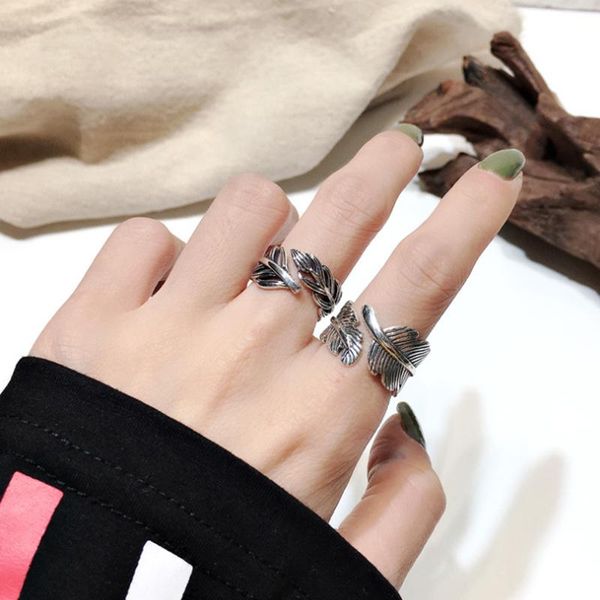 cluster rings uilz 2021 bijoux fashion silver color feather for women boho adjustable antique party crl478, Golden;silver
cluster rings uilz 2021 bijoux fashion silver color feather for women boho adjustable antique party crl478, Golden;silver