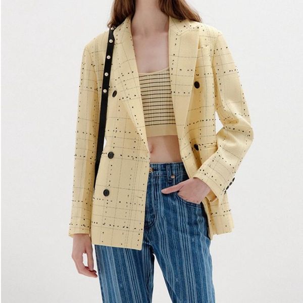 women's two piece pants wome's casual blazer set 2021 autumn coat for office lady plaid jackets and coats suit women costume femme, White
women's two piece pants wome's casual blazer set 2021 autumn coat for office lady plaid jackets and coats suit women costume femme, White