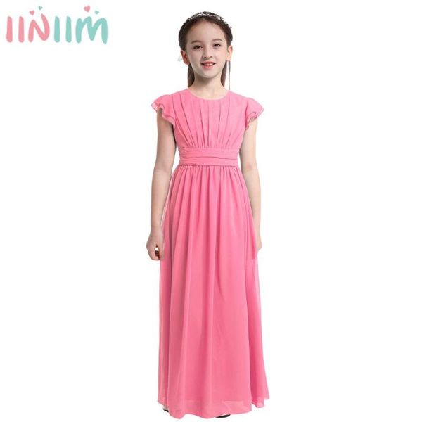 girl's dresses iiniim flower girls dress flutter sleeves elegant princess toddler girl summer vestido de festa wedding party, Red;yellow 
girl's dresses iiniim flower girls dress flutter sleeves elegant princess toddler girl summer vestido de festa wedding party, Red;yellow