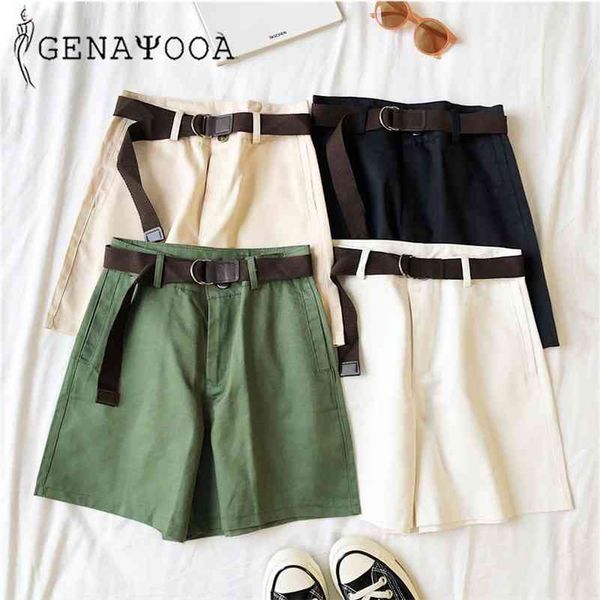 genayooa casual shorts women fitness wide leg black high waist shorts with belt office lady vintage shorts feminino plus size 210324, White;black
genayooa casual shorts women fitness wide leg black high waist shorts with belt office lady vintage shorts feminino plus size 210324, White;black