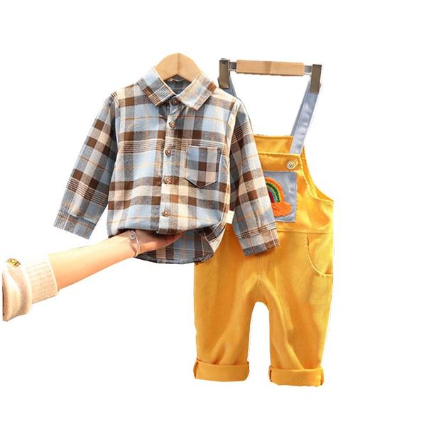 clothing sets spring autumn children cotton clothes baby boys girls lattice shirt overalls 2pcs/sets infant tracksuit kids toddler costume, White
clothing sets spring autumn children cotton clothes baby boys girls lattice shirt overalls 2pcs/sets infant tracksuit kids toddler costume, White