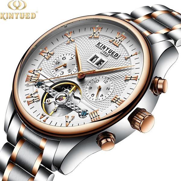 wristwatches kinyued men fashion hollow automatic mechanical chronographe luxury business stainless steel waterproof male, Slivery;brown
wristwatches kinyued men fashion hollow automatic mechanical chronographe luxury business stainless steel waterproof male, Slivery;brown