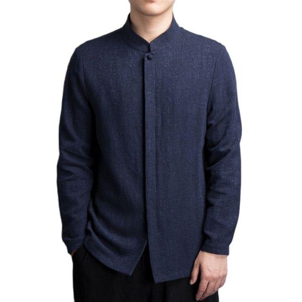 men's casual shirts chinese style long-sleeved shirt coats cotton linen retro standing collar hanfu 4xl, White;black
men's casual shirts chinese style long-sleeved shirt coats cotton linen retro standing collar hanfu 4xl, White;black
