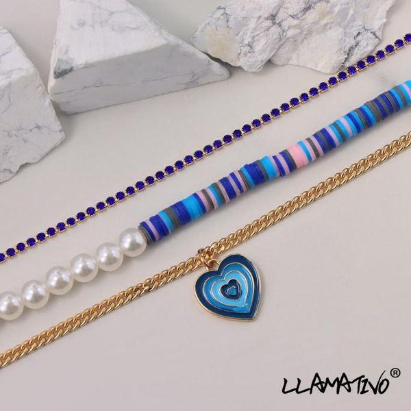 chains 2021 glazed heart soft polymer clay beads pearl necklace for women multilayer beaded crystal tennis chain necklaces jewelry, Silver
chains 2021 glazed heart soft polymer clay beads pearl necklace for women multilayer beaded crystal tennis chain necklaces jewelry, Silver