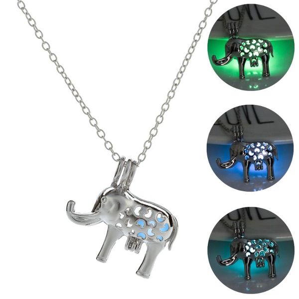 hollow openable elephant necklace glow in the dark luminous bead animal accessories gift jewelry pendant necklaces, Silver
hollow openable elephant necklace glow in the dark luminous bead animal accessories gift jewelry pendant necklaces, Silver
