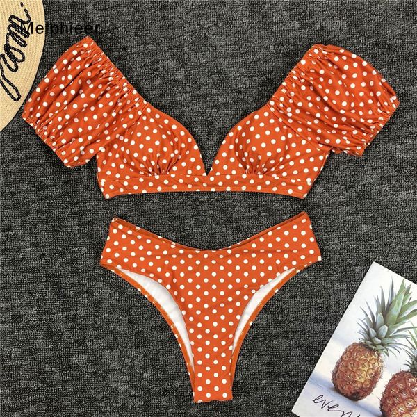 bikini 2021 summer puff shoulder dots bikinis set v-plunge swimsuit orange swimwear women swimming bathig suit maillotby air
bikini 2021 summer puff shoulder dots bikinis set v-plunge swimsuit orange swimwear women swimming bathig suit maillotby air