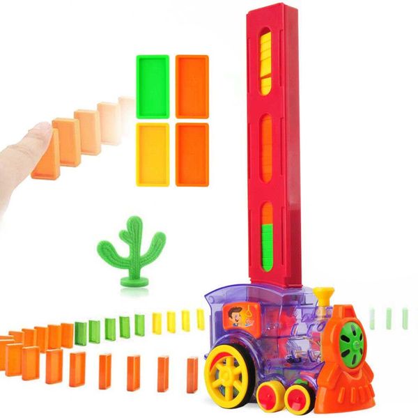 Electric Automatic Laying Domino Blocks Train With Sound Car Set Toys For Children Colorful Dominoes Games Educational Toys
Electric Automatic Laying Domino Blocks Train With Sound Car Set Toys For Children Colorful Dominoes Games Educational Toys