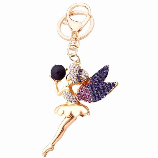 keychains creative crystal angel keychain fashion bag key chain ring holder for women purse charm gift novelty keyfobs pendant r137, Silver
keychains creative crystal angel keychain fashion bag key chain ring holder for women purse charm gift novelty keyfobs pendant r137, Silver