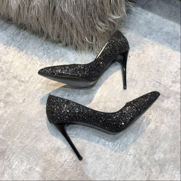 dress shoes wedding women's 2021 silver sequins pointy high heels bridal thin bridesmaid 6-9cm, Black
dress shoes wedding women's 2021 silver sequins pointy high heels bridal thin bridesmaid 6-9cm, Black