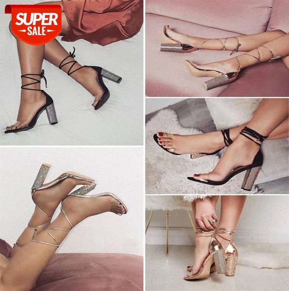 women high heels sandals summer square heels crystal heeled platform shoes ladies party wedding lace up shoes #pg8m, Black
women high heels sandals summer square heels crystal heeled platform shoes ladies party wedding lace up shoes #pg8m, Black