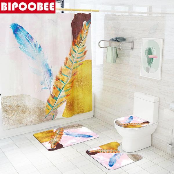 shower curtains beautiful abstract feathers curtain creative art home decor non-slip rug toilet lid cover bathroom carpet bath mat set
shower curtains beautiful abstract feathers curtain creative art home decor non-slip rug toilet lid cover bathroom carpet bath mat set