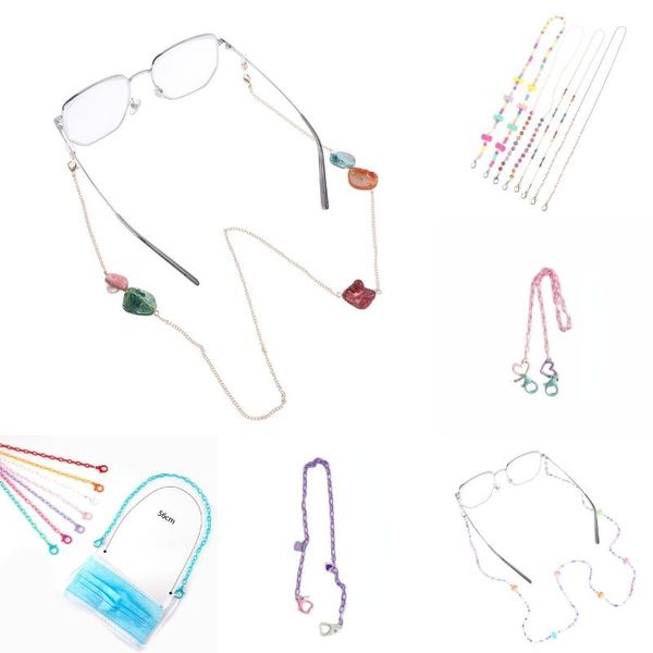 sunglasses frames masking chains for women acrylic alloy shell eyeglasses fashion jewelry glasses lanyard, Silver 
sunglasses frames masking chains for women acrylic alloy shell eyeglasses fashion jewelry glasses lanyard, Silver
