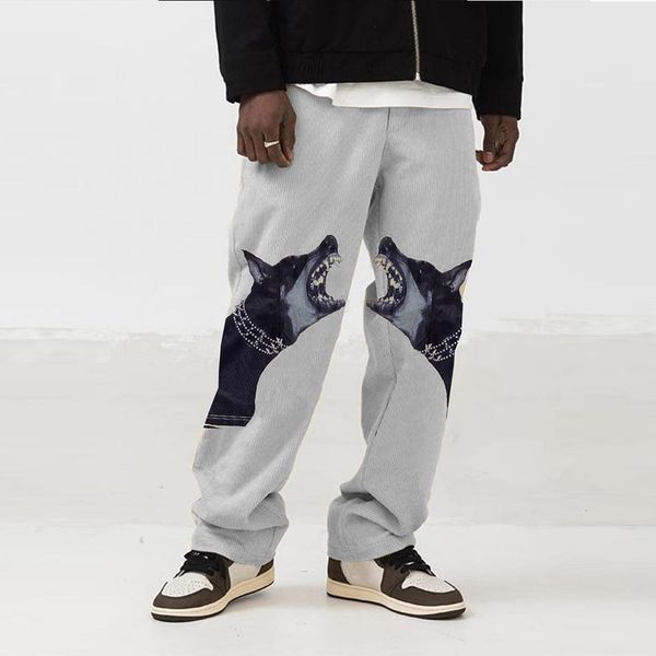 men's pants autumn winter long leg men's pants from vintage printing fashion high waist velvet down oversized y2k wcli, Black
men's pants autumn winter long leg men's pants from vintage printing fashion high waist velvet down oversized y2k wcli, Black