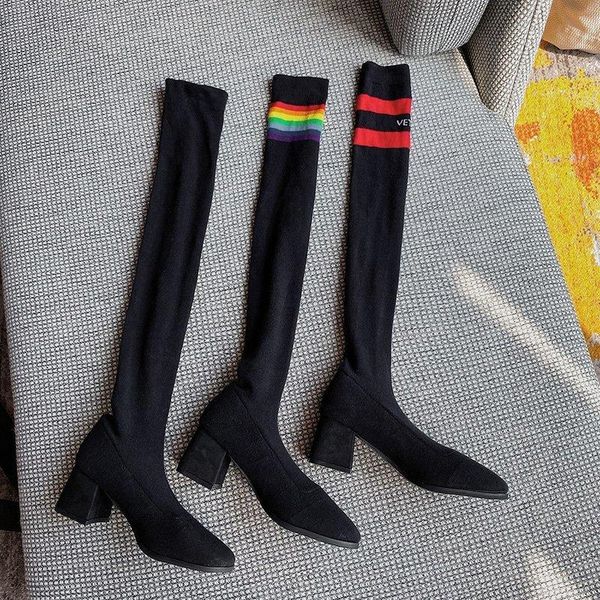 boots square heel over-the-knee for women high heels stretch fabric thigh 2021 elastic socks shoes woman autumn, Black
boots square heel over-the-knee for women high heels stretch fabric thigh 2021 elastic socks shoes woman autumn, Black