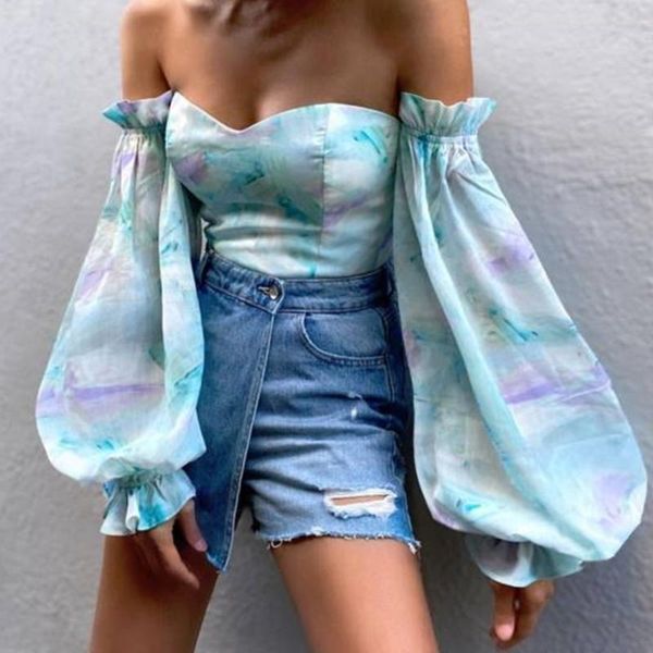 women's blouses & shirts off shoulder ruffles summer crop fashion women holiday beach shirt vintage leaf printed elegant 2021 femal, White
women's blouses & shirts off shoulder ruffles summer crop fashion women holiday beach shirt vintage leaf printed elegant 2021 femal, White