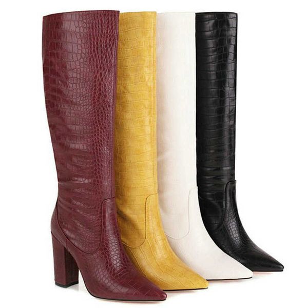 zawsthia yellow ladies pumps winter shoes pointed toe block high heels knee high booties women riding boots big size 34-48 210611, Black
zawsthia yellow ladies pumps winter shoes pointed toe block high heels knee high booties women riding boots big size 34-48 210611, Black