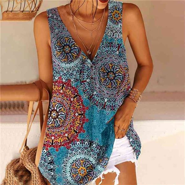 summer floral printed tank women casualv neck button sleeveless off shoulder loose vest t-shirts plus size s-5xl ladies 210522, White
summer floral printed tank women casualv neck button sleeveless off shoulder loose vest t-shirts plus size s-5xl ladies 210522, White