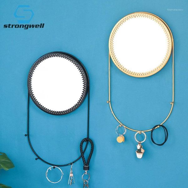stongwell chinese iron wall mirror bathroom makeup multifunctional vanity with hook nordic home bedroom decoration mirrors1
stongwell chinese iron wall mirror bathroom makeup multifunctional vanity with hook nordic home bedroom decoration mirrors1