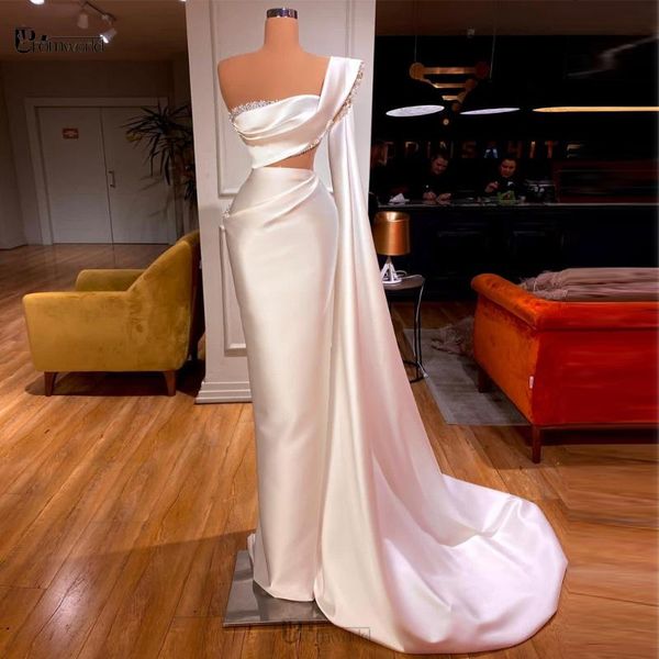party dresses exquisite white mermaid prom woman night long crystal pearls satin pageant formal evening gown 2021, White;black
party dresses exquisite white mermaid prom woman night long crystal pearls satin pageant formal evening gown 2021, White;black