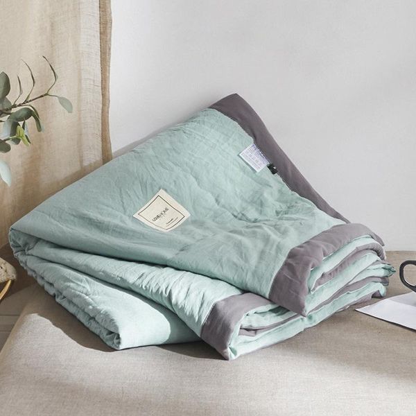 japanese simple washable cotton summer coverlet air conditioning sheet double cool printed comforters & sets
japanese simple washable cotton summer coverlet air conditioning sheet double cool printed comforters & sets