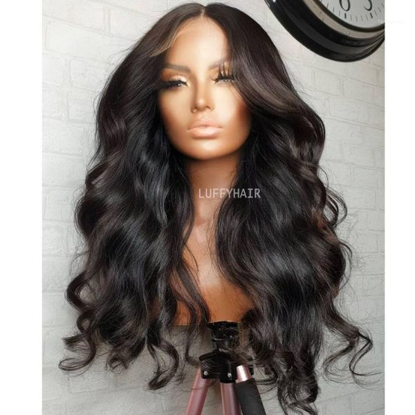 black brown color human hair wigs with silk base glueless malaysian 5x5 scalp machine 150% density wavy for women lace1
black brown color human hair wigs with silk base glueless malaysian 5x5 scalp machine 150% density wavy for women lace1