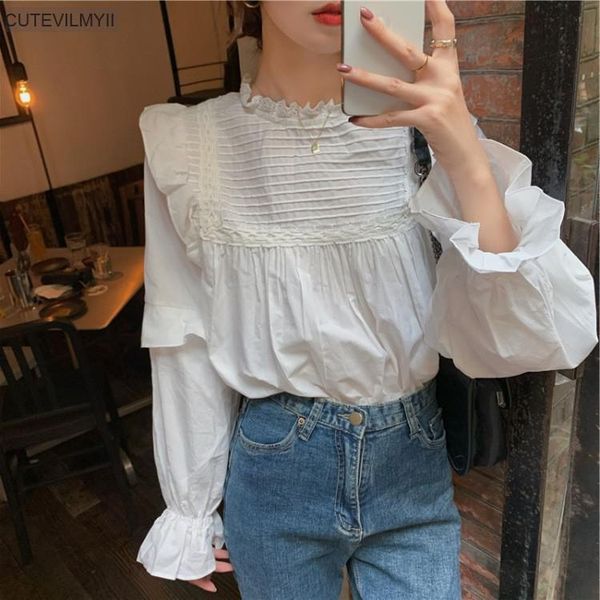 women's blouses & shirts korean chic spring autumn women blouse ruffled collar baggy white feminine blusas flare sleeve elegant ladies
women's blouses & shirts korean chic spring autumn women blouse ruffled collar baggy white feminine blusas flare sleeve elegant ladies