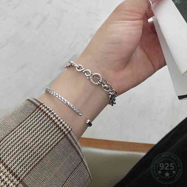 louleur real 925 sterling silver bracelet minimalist trendy thick chain party bracelets for women fashion jewelry summer gifts, Golden;silver
louleur real 925 sterling silver bracelet minimalist trendy thick chain party bracelets for women fashion jewelry summer gifts, Golden;silver