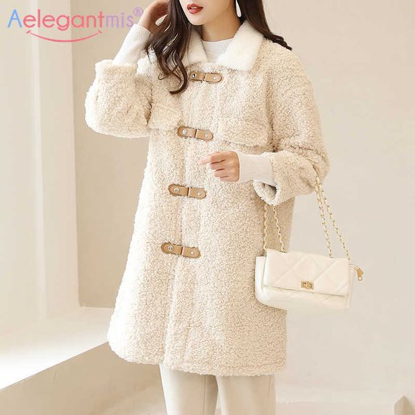aelegantmis women faux fur coat autumn winter thick warm long overcoat female loose lamb wool furry outwear lady fluffy clothes 210607, Black
aelegantmis women faux fur coat autumn winter thick warm long overcoat female loose lamb wool furry outwear lady fluffy clothes 210607, Black