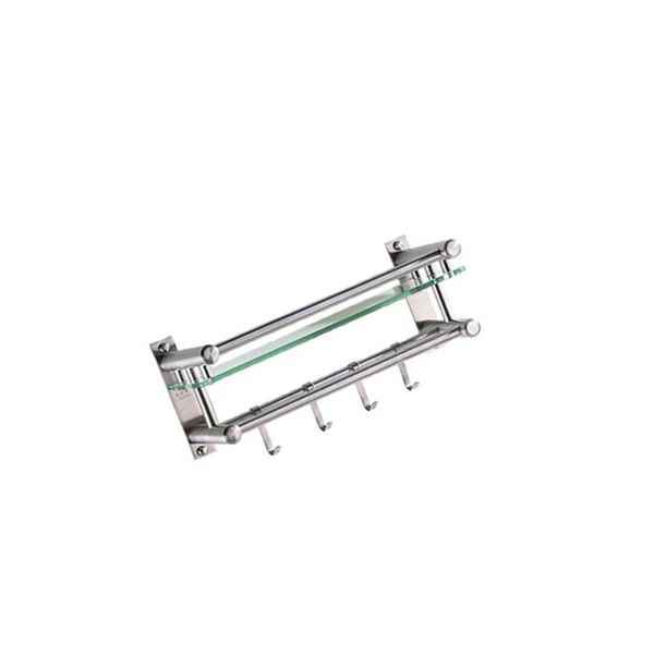 hooks & rails stainless steel towel rack holder hanger hook and glass plate organize shelf for home el bathroom supplies (40cm)
hooks & rails stainless steel towel rack holder hanger hook and glass plate organize shelf for home el bathroom supplies (40cm)