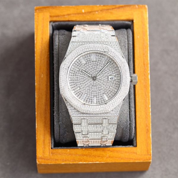 diamond watch mens watch automatic mechanical movement stainless steel case waterproof watches montre de luxe 40mm, Slivery;brown
diamond watch mens watch automatic mechanical movement stainless steel case waterproof watches montre de luxe 40mm, Slivery;brown