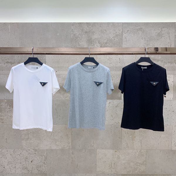 21ss luxury women short sleeve t-shirt summer cotton pure color smooth and comfortable size sml, White
21ss luxury women short sleeve t-shirt summer cotton pure color smooth and comfortable size sml, White