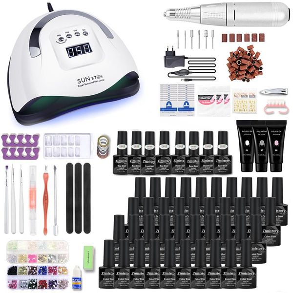 nail art kits 40/30/20gel polish set with 114/54w uv led dryer lamp 35000rpm electric drill machine manicure tool kit
nail art kits 40/30/20gel polish set with 114/54w uv led dryer lamp 35000rpm electric drill machine manicure tool kit
