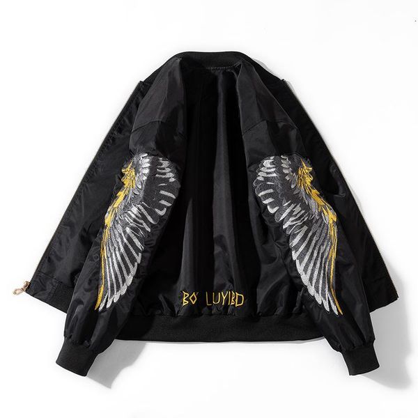 men's jackets bomber jacket men animal embroidery women casual baseball bird fashion streetwear male chamarras para hombre, Black;brown
men's jackets bomber jacket men animal embroidery women casual baseball bird fashion streetwear male chamarras para hombre, Black;brown