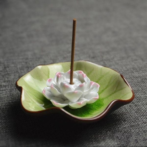 fragrance lamps ceramic lotus incense stick holder base glaze burner porcelain crafts for living room house
fragrance lamps ceramic lotus incense stick holder base glaze burner porcelain crafts for living room house